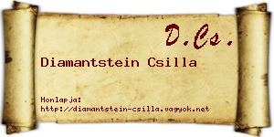 Diamantstein Csilla névjegykártya