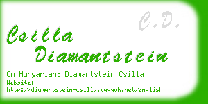 csilla diamantstein business card